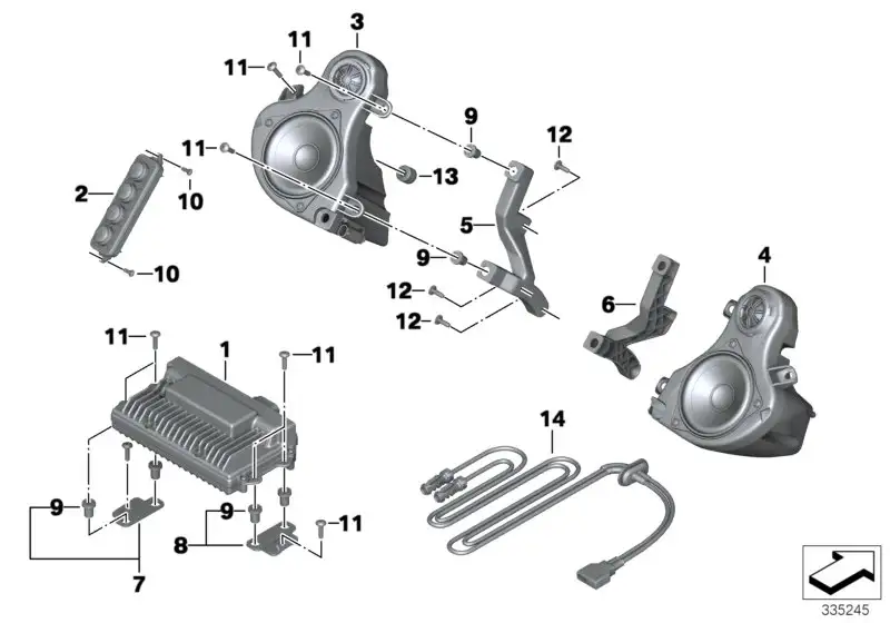 BMW Lautsprecher links K48 65137727881