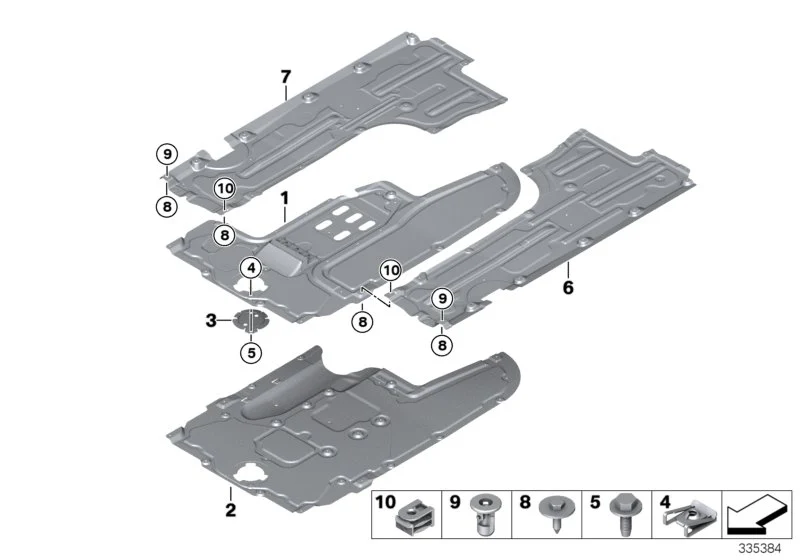 BMW Blechschraube ST4,8x13-F-ZNS3 E39 E46 E60 E61 E63 E64 E65 E66 E85 E86 F01 F02 F04 F06 F07 F10 F11 F12 F13 07119901291