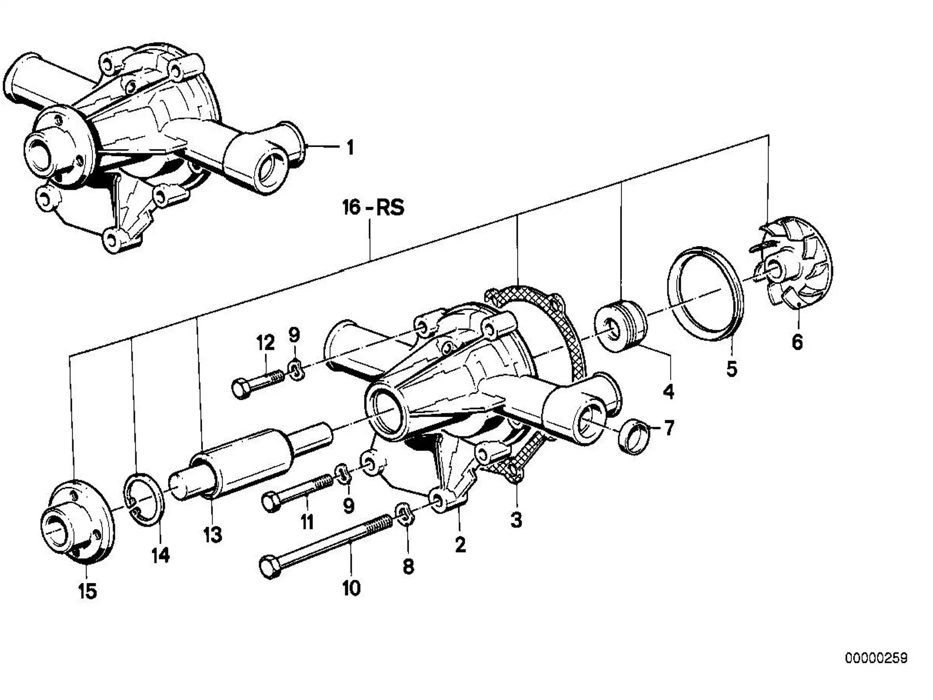 BMW Gleitringdichtung E30 E36 E12 E21 E23 E24 E28 K41 11411741870