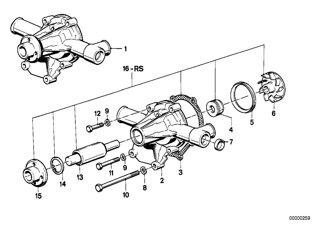BMW Gleitringdichtung E30 E36 E12 E21 E23 E24 E28 K41 11411741870