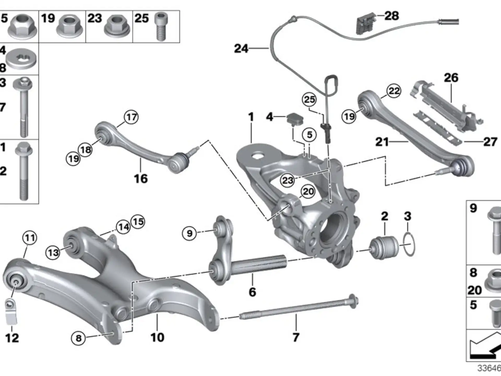 BMW Exzenterscheibe E70 E71 E72 F15 F16 F85 F86 33306777170