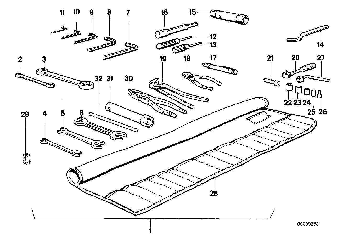 BMW Hakenschlüssel 71112300101 - Bildposition 14