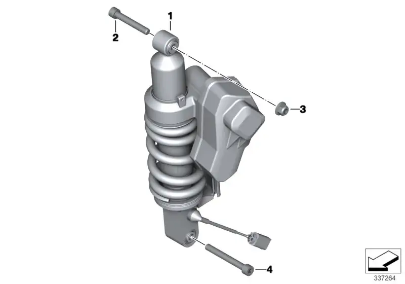 BMW Federbein hinten K27 33537724439