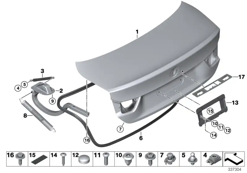 BMW Heckklappe F82 41628067900 - Bildposition 01