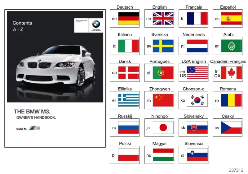 BMW Betriebsanleitung Deutsch, M3 mit iDrive E92 E93 01402601981