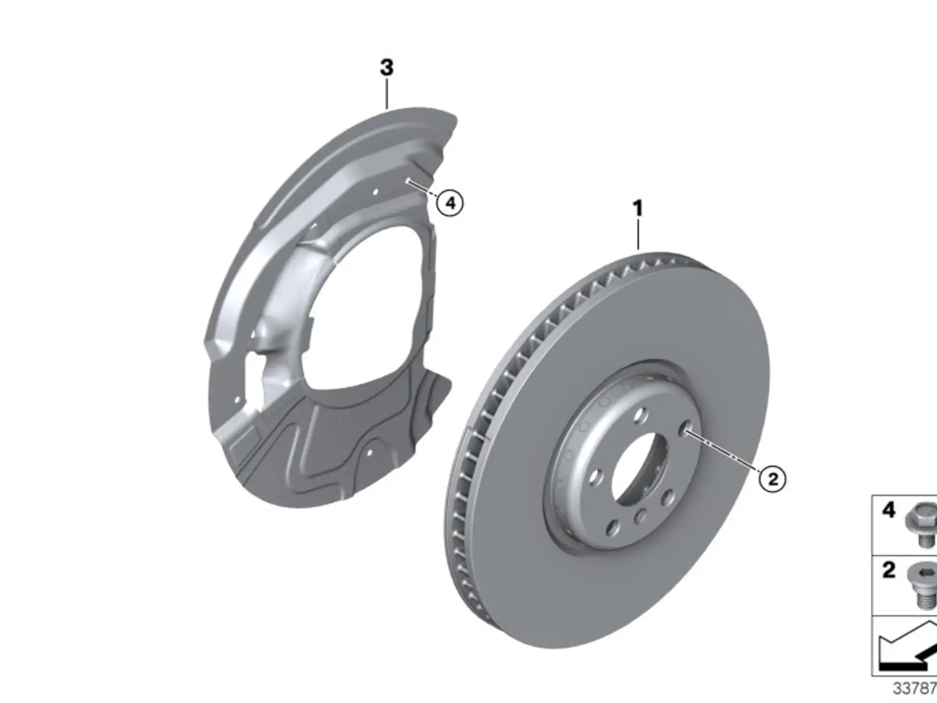 BMW Bremsscheibe belüftet E70 E71 F15 F16 34116886481