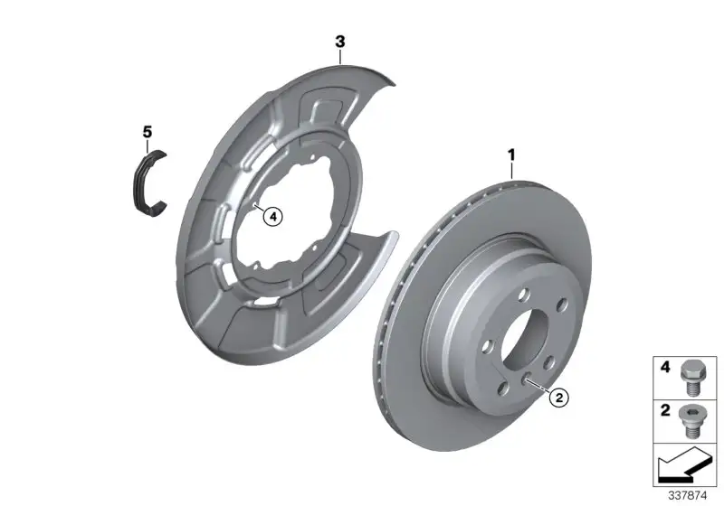 BMW Bremsscheibe hinten E53 34216859678 - X5 E53