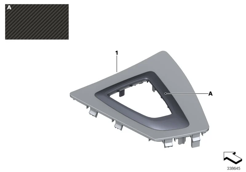 BMW Mittelkonsolenblende Gangwahlschalter 3er F30 F31 F34 4er F32 F33 F36