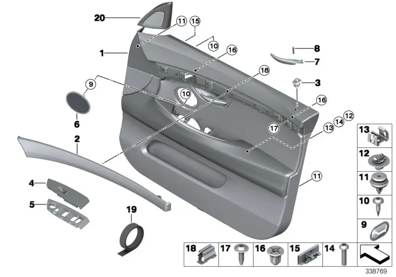 BMW Abdeckung Spiegeldreieck links F07 51417348993 - 5er F07