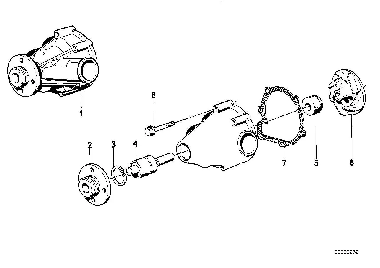 BMW Wasserpumpe E34 11511315559