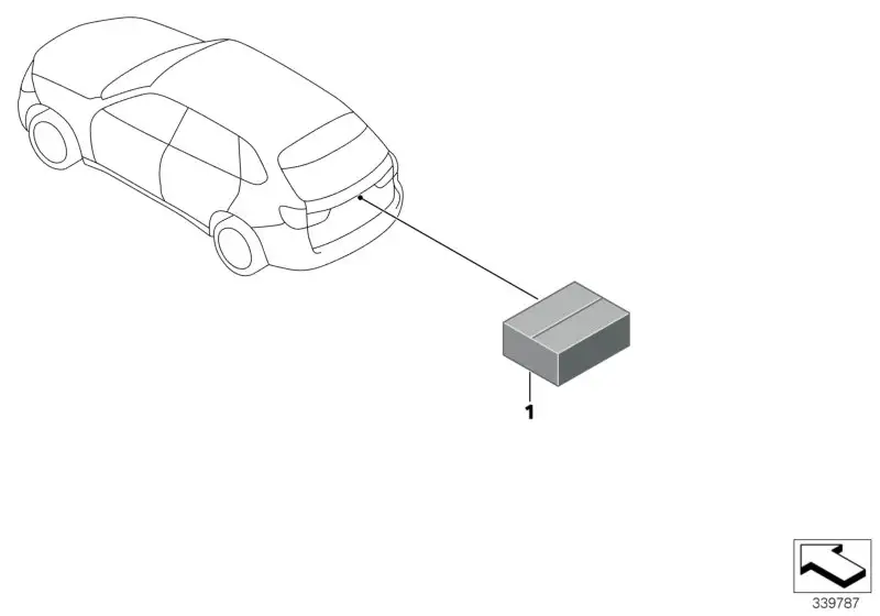 BMW Nachrüstsatz Rückfahrkamera F15 F16 F85 F86 71602289351