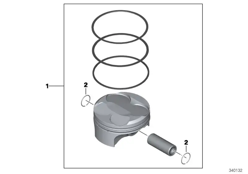 BMW Kolben K46 K47 11258536333