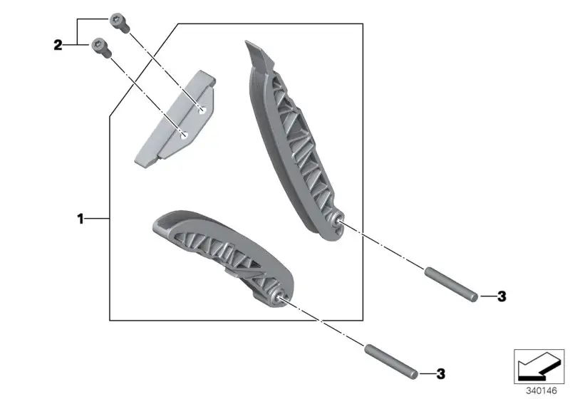 BMW Satz Steuerkettenschienen K42 K46 K47 K49 11317726965