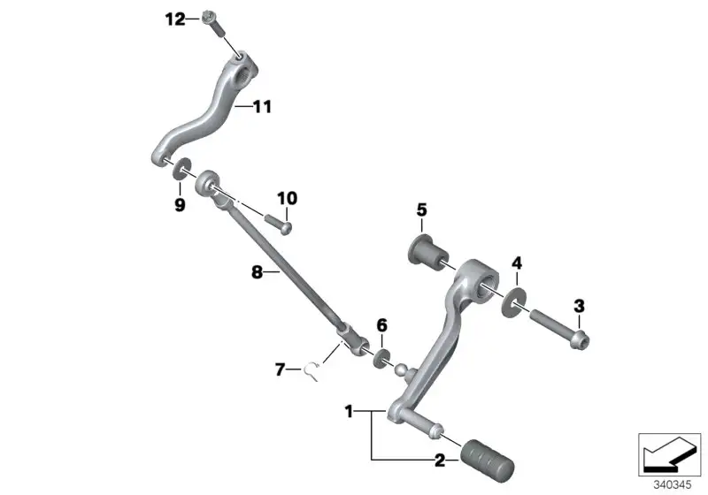 BMW Schalthebel K48 23417716016