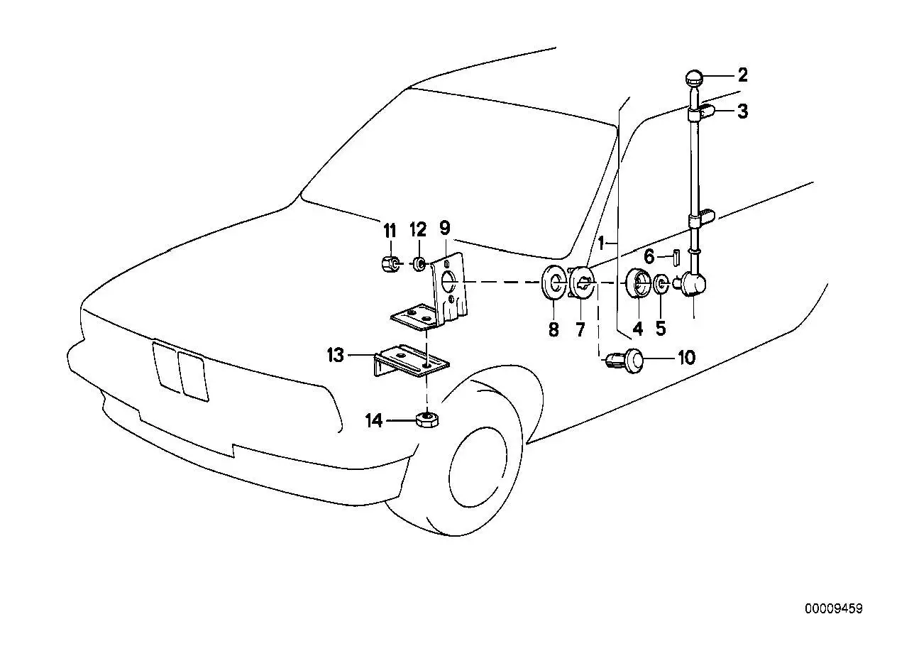 BMW Tellerfeder E23 E32 E34 E38 E39 E60 E65 E66 07119936870 - Bil