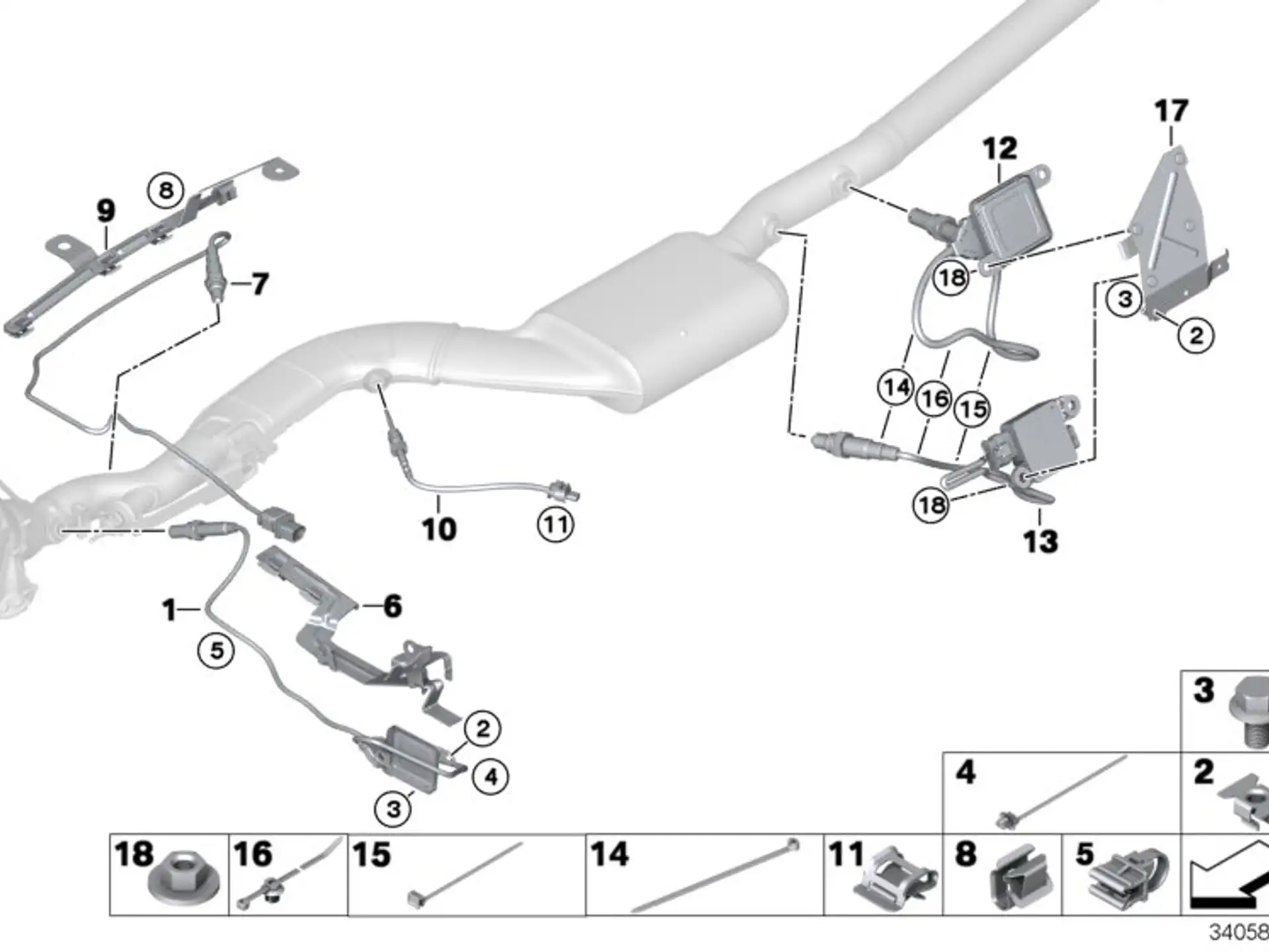 BMW NOX-Sensor E70 E71 F07 F10 F11 F15 F16 F20 F21 F22 F23 13628589846