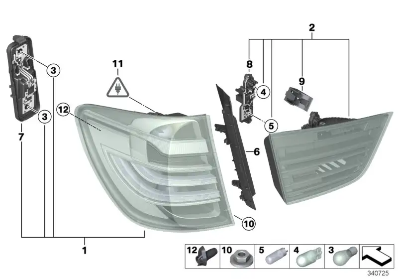 BMW Tülle 63217256642 - Bildposition 12
