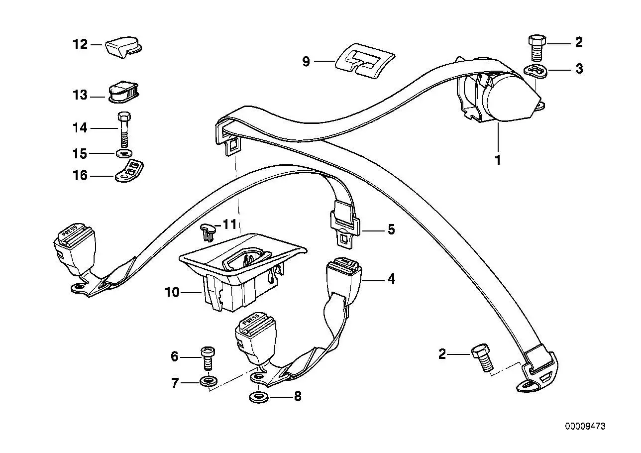 BMW Untergurt hinten rechts 72118120354 - Bildposition 05