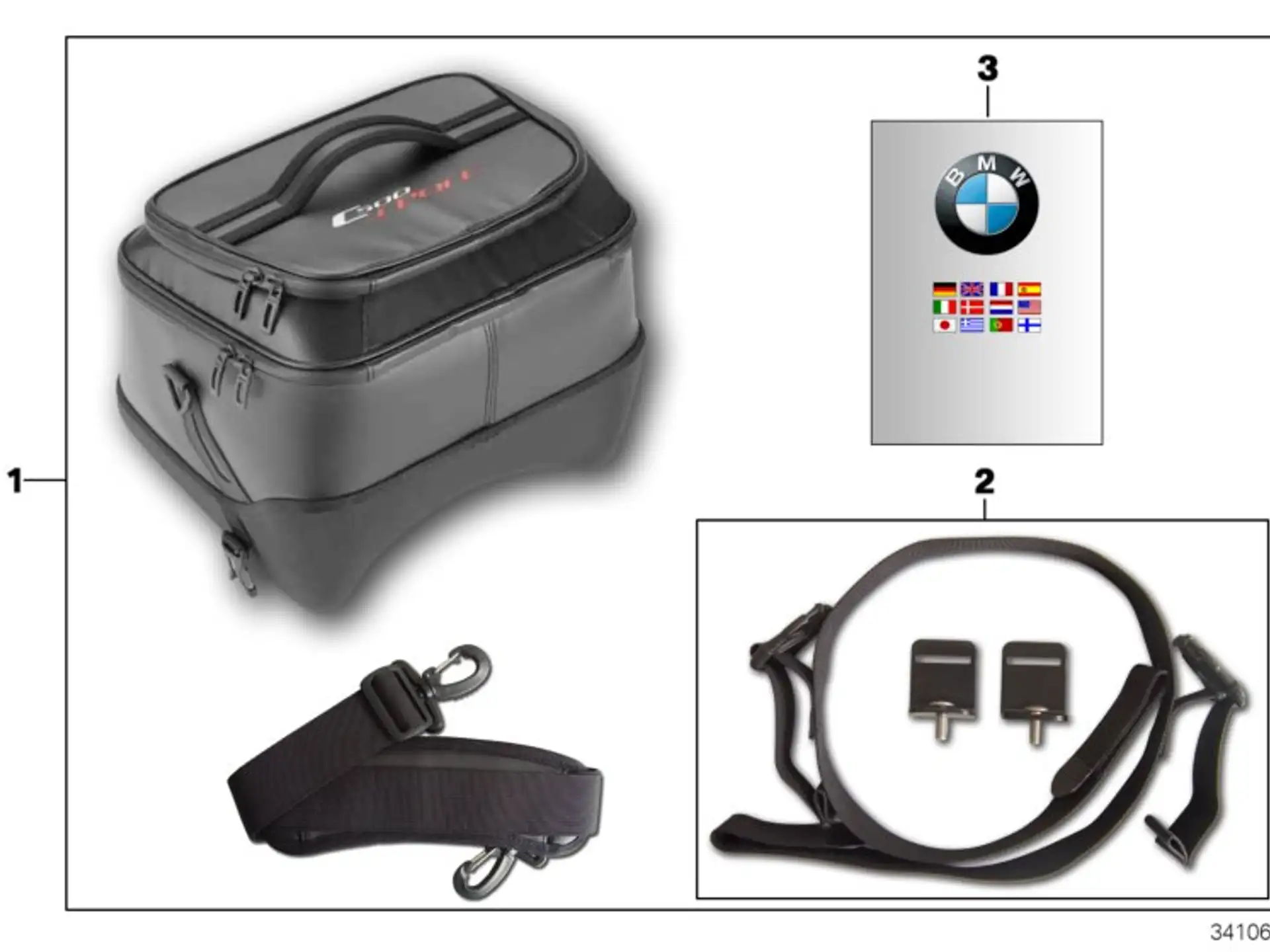BMW Mitteltunnel-Tasche K18 77458551271