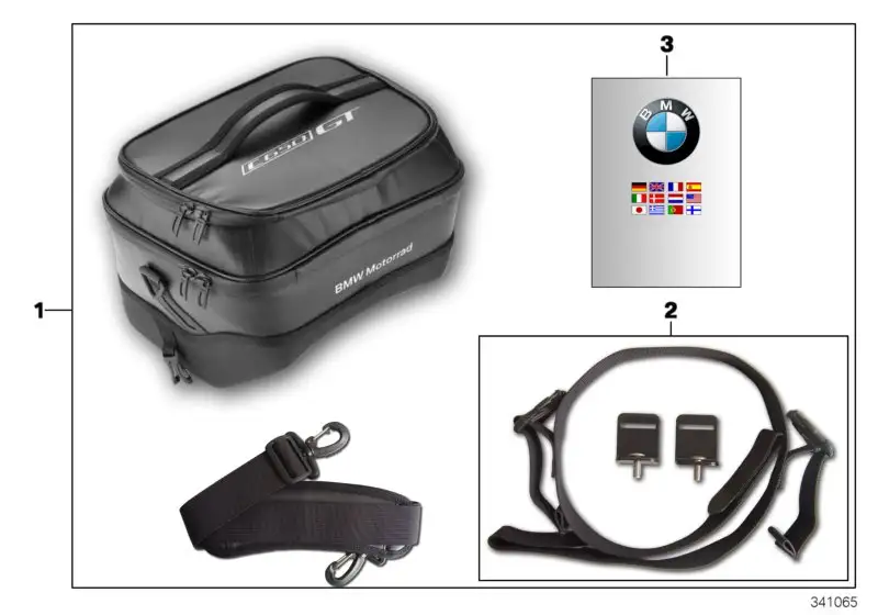 BMW Anbindung Mitteltunnel-Tasche 77458527313 - Bildposition 02