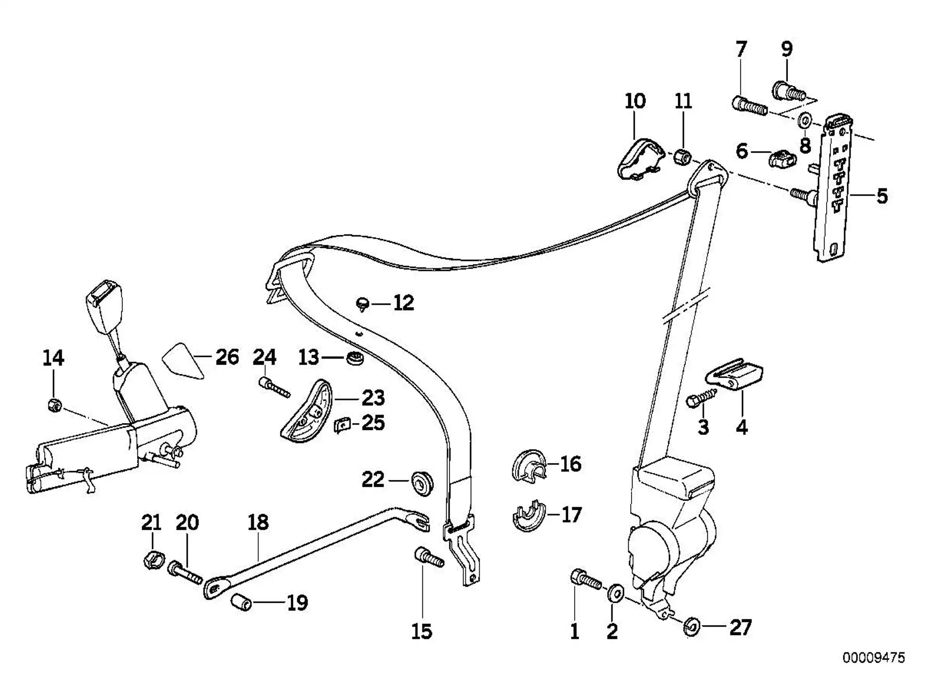BMW Abdeckkappe E36 72118119186