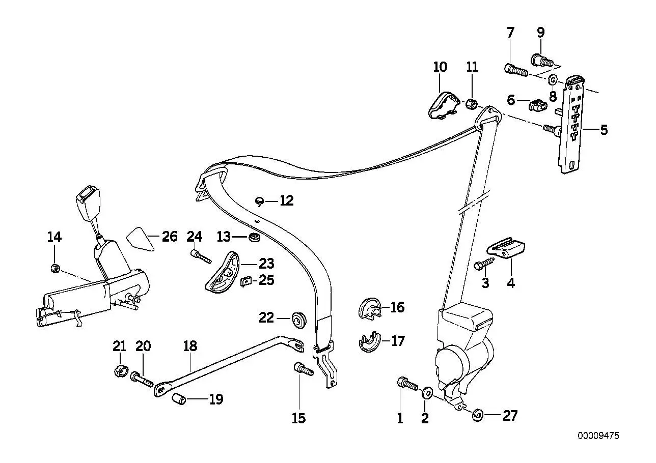 BMW Abdeckkappe innen E36 72118153244 - Bildposition 16
