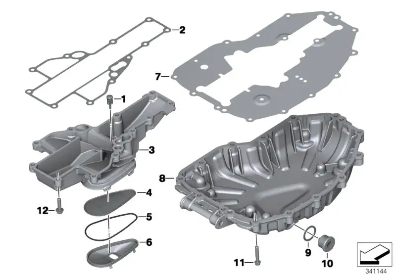 BMW Ölwanne K70 K72 K75 11137708307 - Bildposition 08