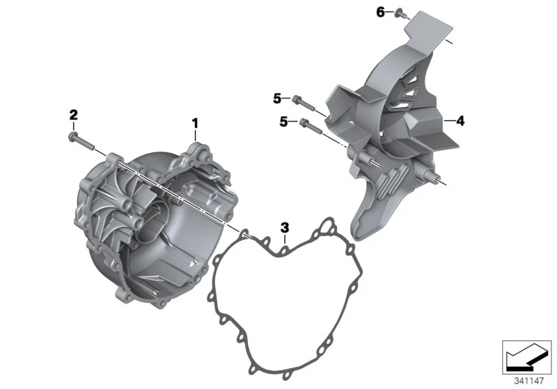 BMW Dichtung rechts K70 K71 K72 K73 K75 11147670688