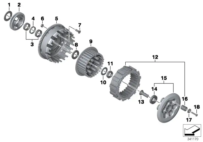 BMW Senkschraube K70 K71 K72 K73 K75 21217690309