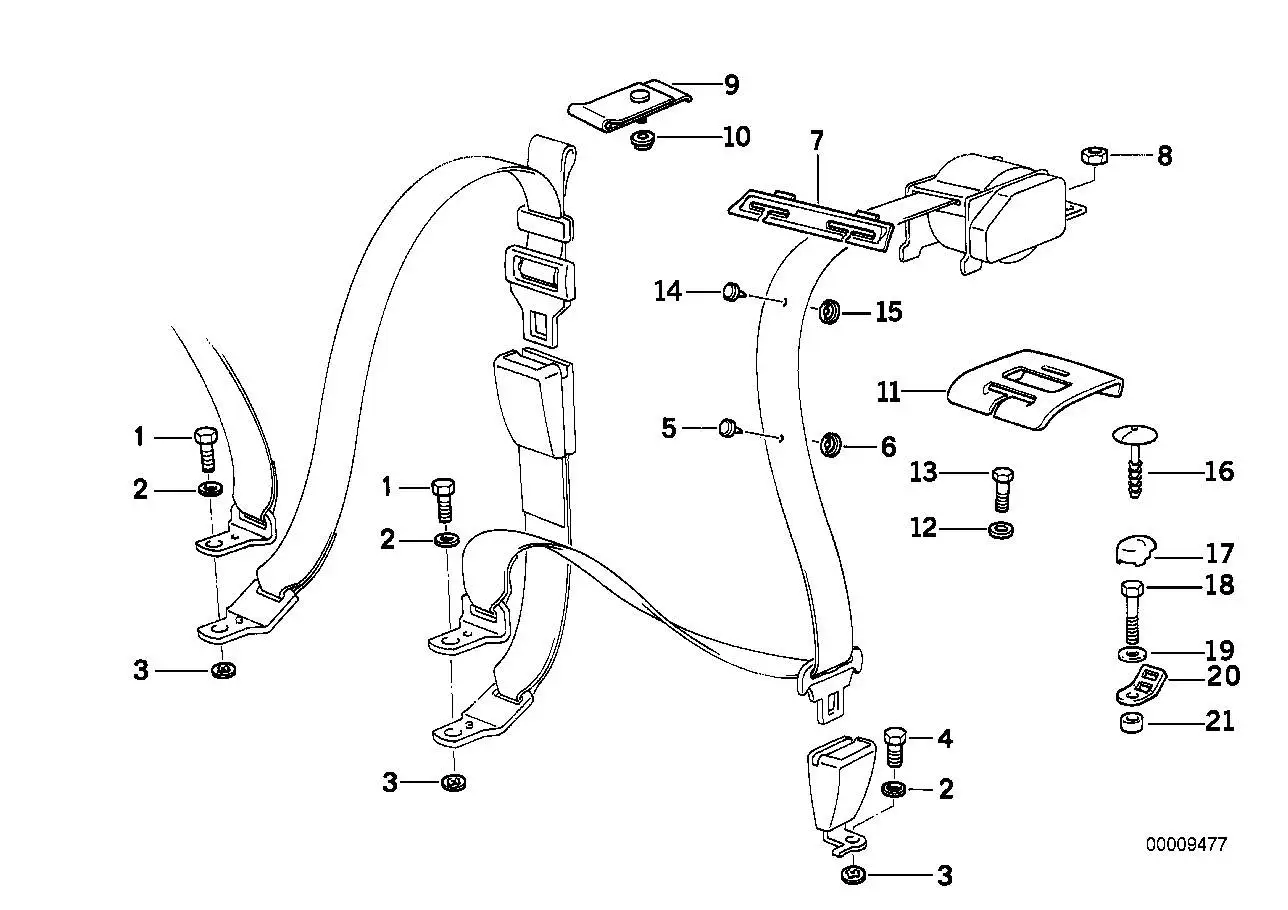 BMW Abdeckkappe E31 E32 E34 E36 E38 E39 E46 72118187598