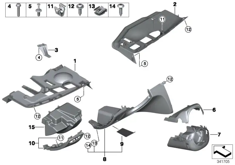 BMW Linsenblechschraube E36 E46 E63 E64 E65 E66 E70 E71 E72 E81 E