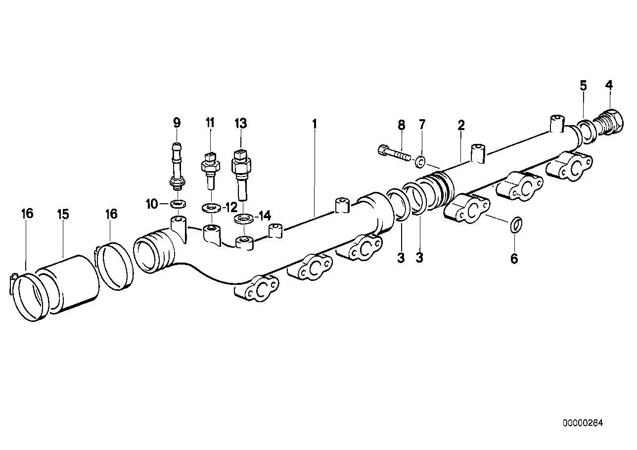 BMW Muffe E34 11531312292 - Bildposition 15
