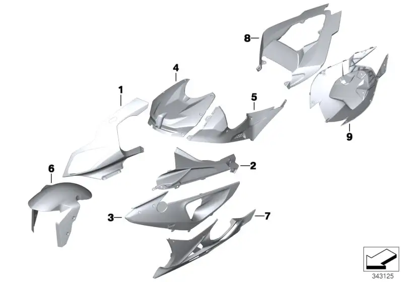 BMW Plakettenträger rechts K42 K46 46637715922 - K42, K46 / Bildp