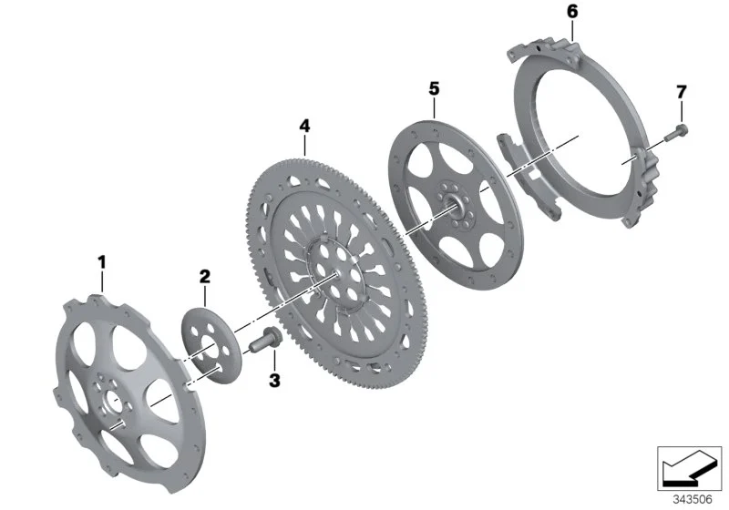 BMW Deckel Schwungrad K21 K22 K23 K25 K25H K26 K27 K28 K29 K32 K33 21217697740