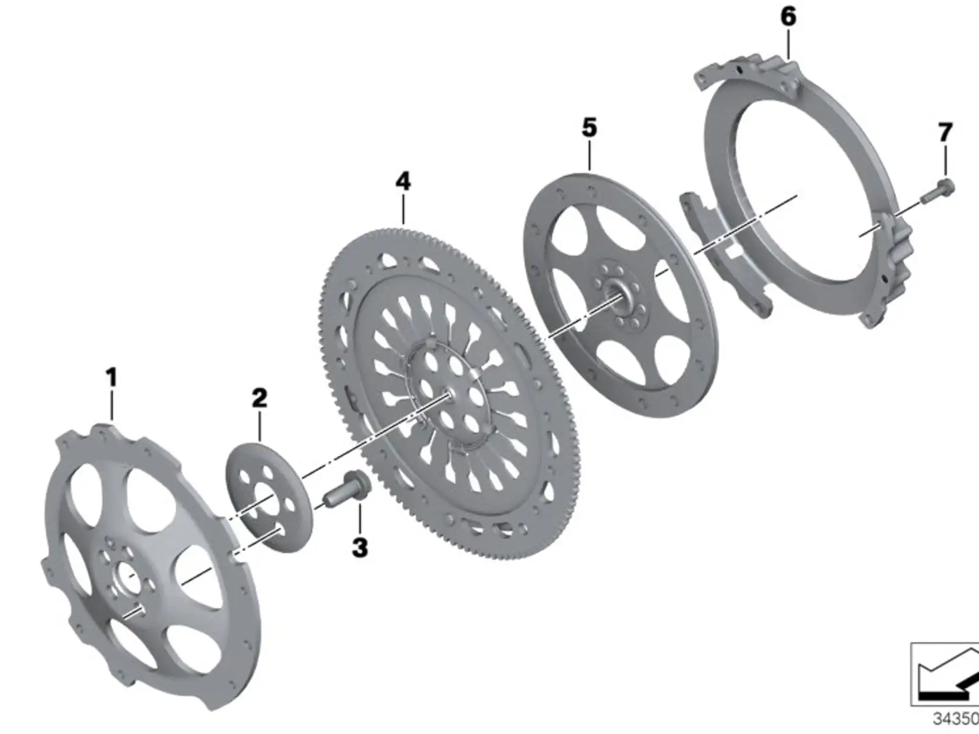 BMW Deckel Schwungrad K21 K22 K23 K25 K25H K26 K27 K28 K29 K32 K33 21217697740