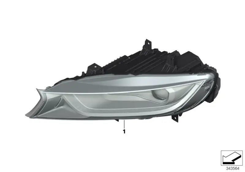 BMW Scheinwerfer LED links I12 I15 63117387441