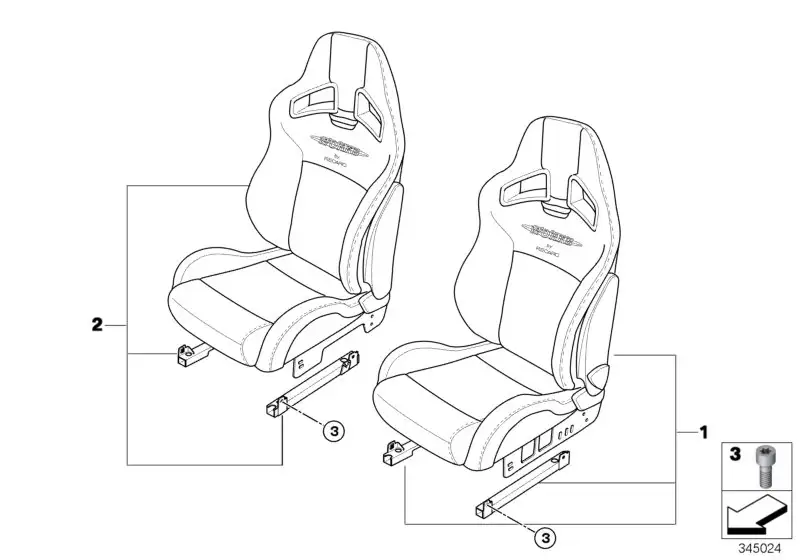 BMW Satz Schrauben und Stopfen E81 E82 E87 E90 E91 E92 R56 521021