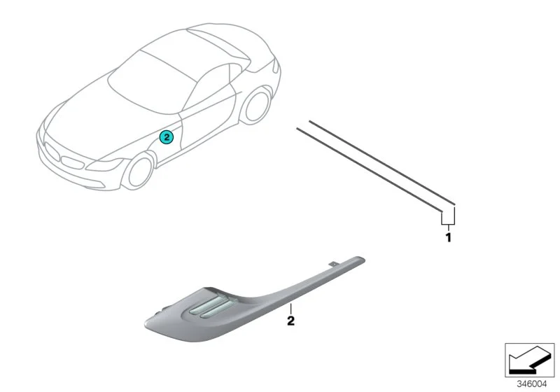 BMW Zusatzblinkleuchte rechts 63137303244