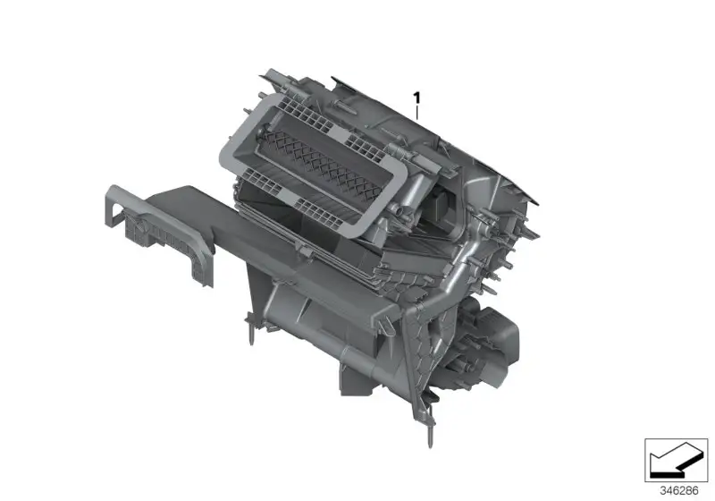 BMW Verteilergehäuse Klimagerät für Zuhei 64119291189