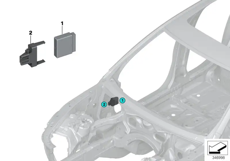 BMW Halter Steuergerät F06 F07 F10 F11 F12 66339282427 - 5er, 6er