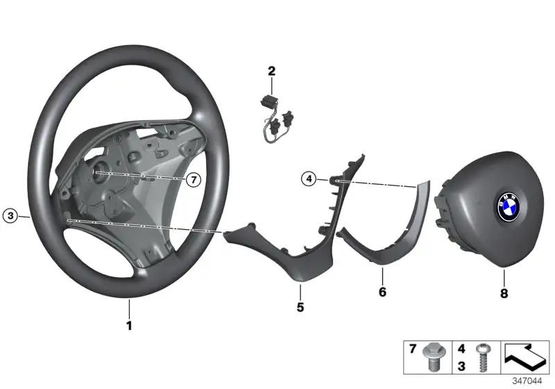 BMW Airbageinheit Fahrerseite E70 E71 E72 32306884666