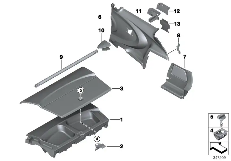 BMW Ablage Bordwerkzeug R56 71107330570 - MINI R56N
