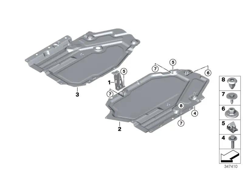 BMW Unterfahrschutz Tank rechts F15 F16 F85 F86 51757325392