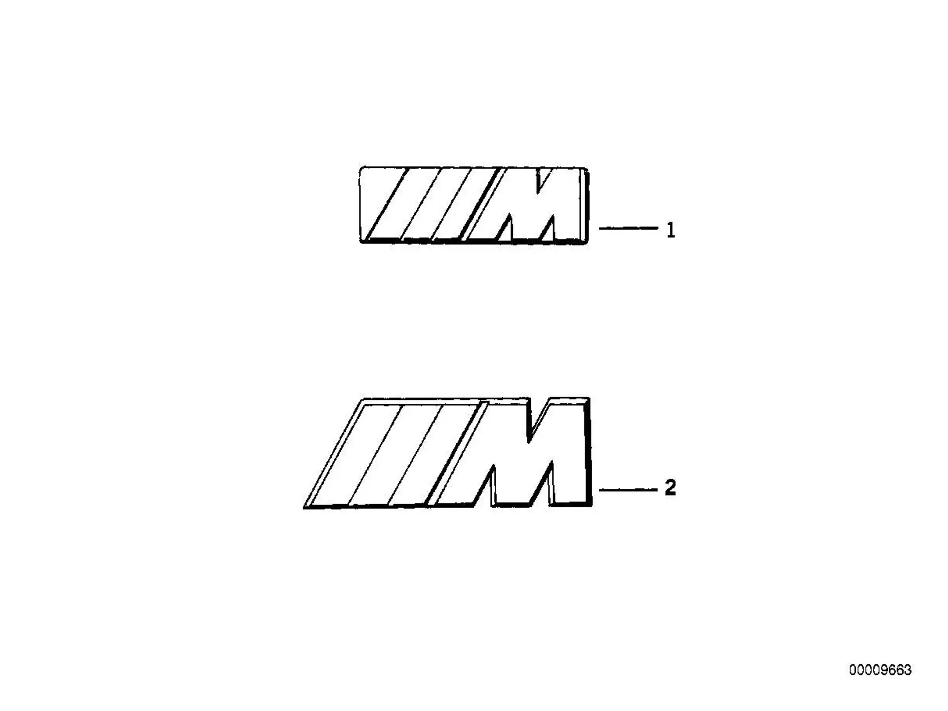 BMW Buchstabe "" hinten E36 51142250811
