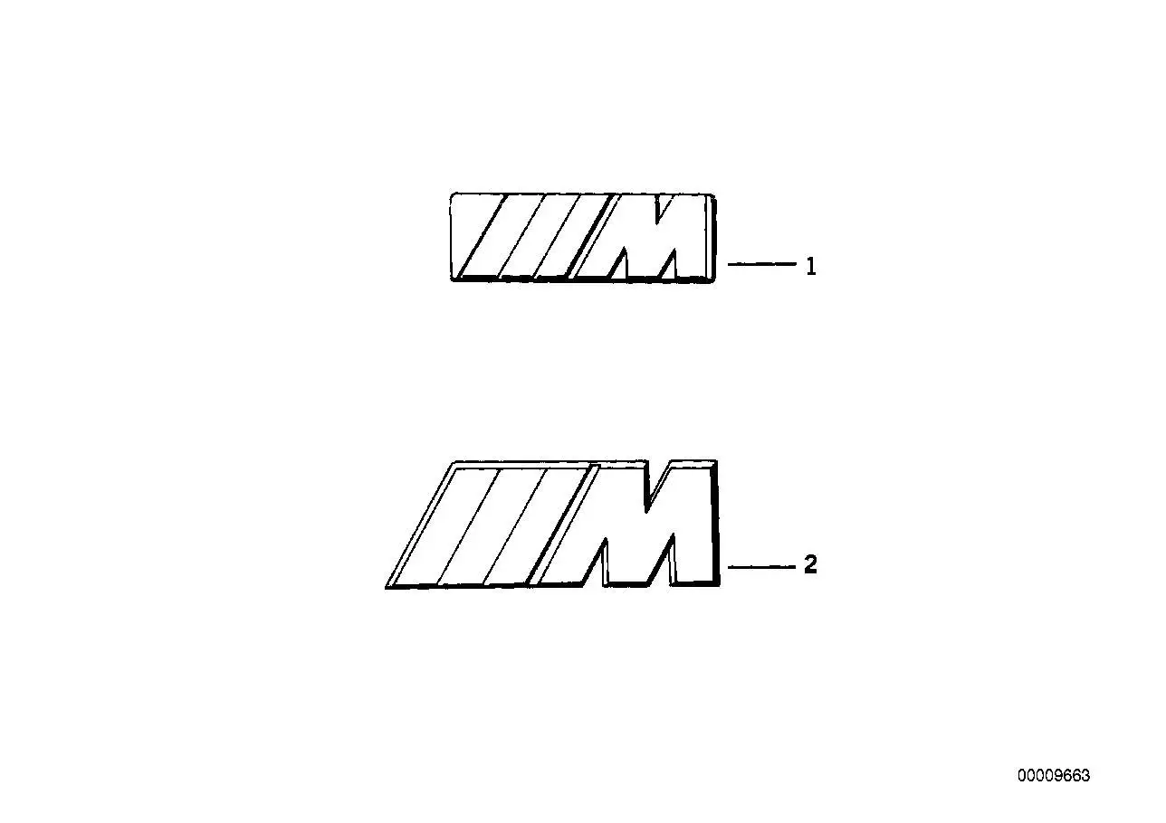 BMW Buchstabe "" hinten E36 51142250811 - Z3 E36