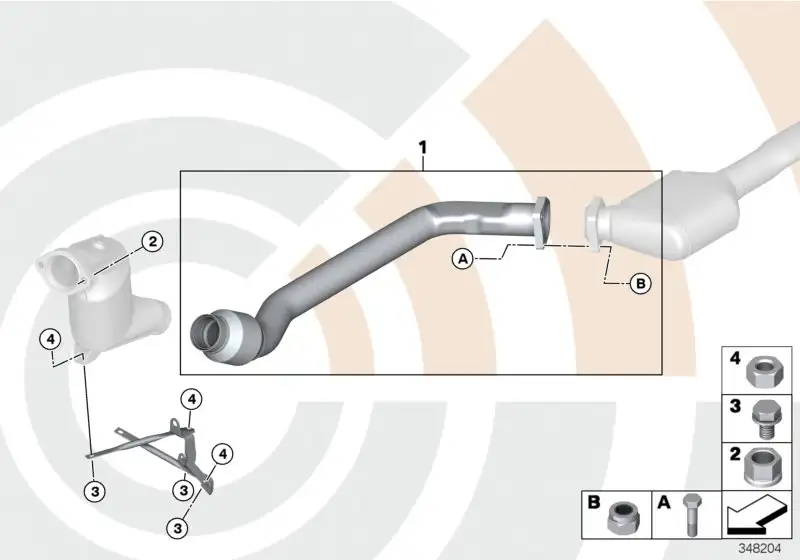 BMW Reparatursatz Flexelement E46 18312356512 - 3er E46