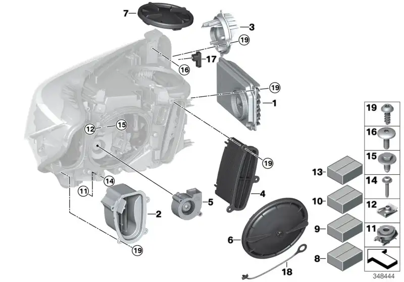BMW Blinkleuchte LED links F32 F33 F36 F80 F82 63117379839
