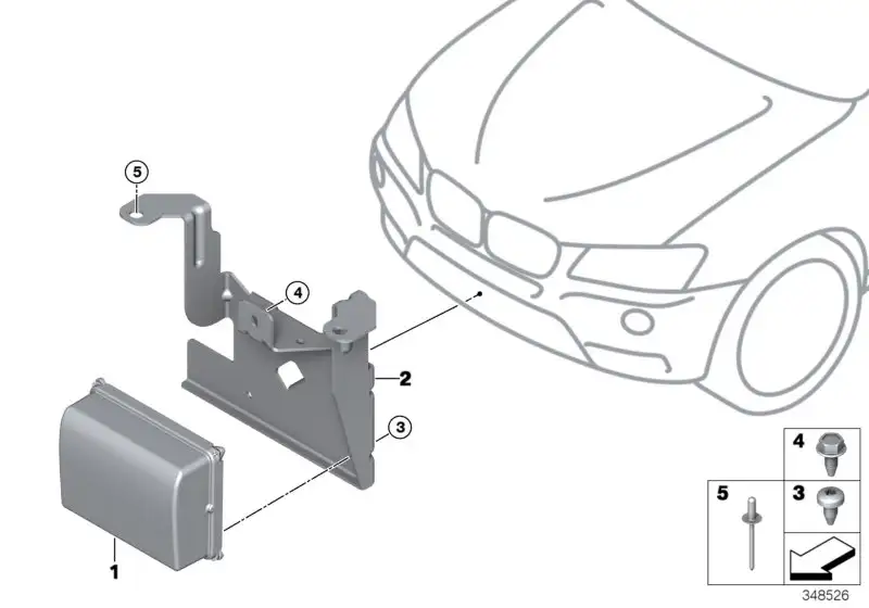 BMW Halter Sensor F25 F26 66316861350 - X3 F25, X4 F26