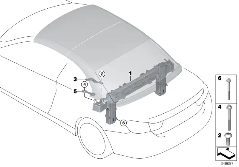 BMW Überrollschutz F33 F83 54627290646
