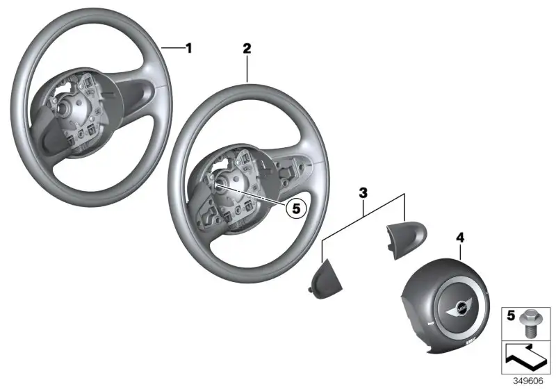 BMW Airbageinheit Fahrerseite 32306791372